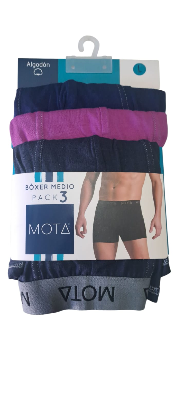 Pack de Bóxer Mota Medio – 95% Algodón 5% Elastano