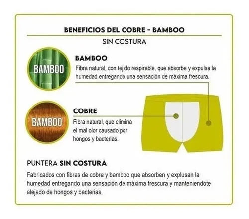 Boxers Zaza Cobre Bambú sin costuras