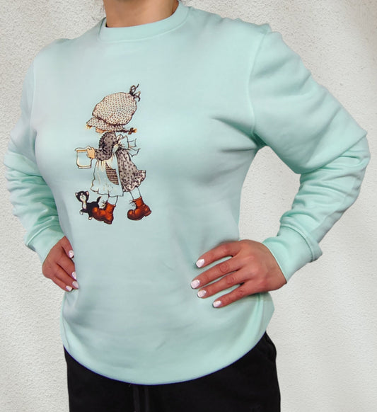 Polerón Polo Sara Khay Color Menta – 100% Algodón