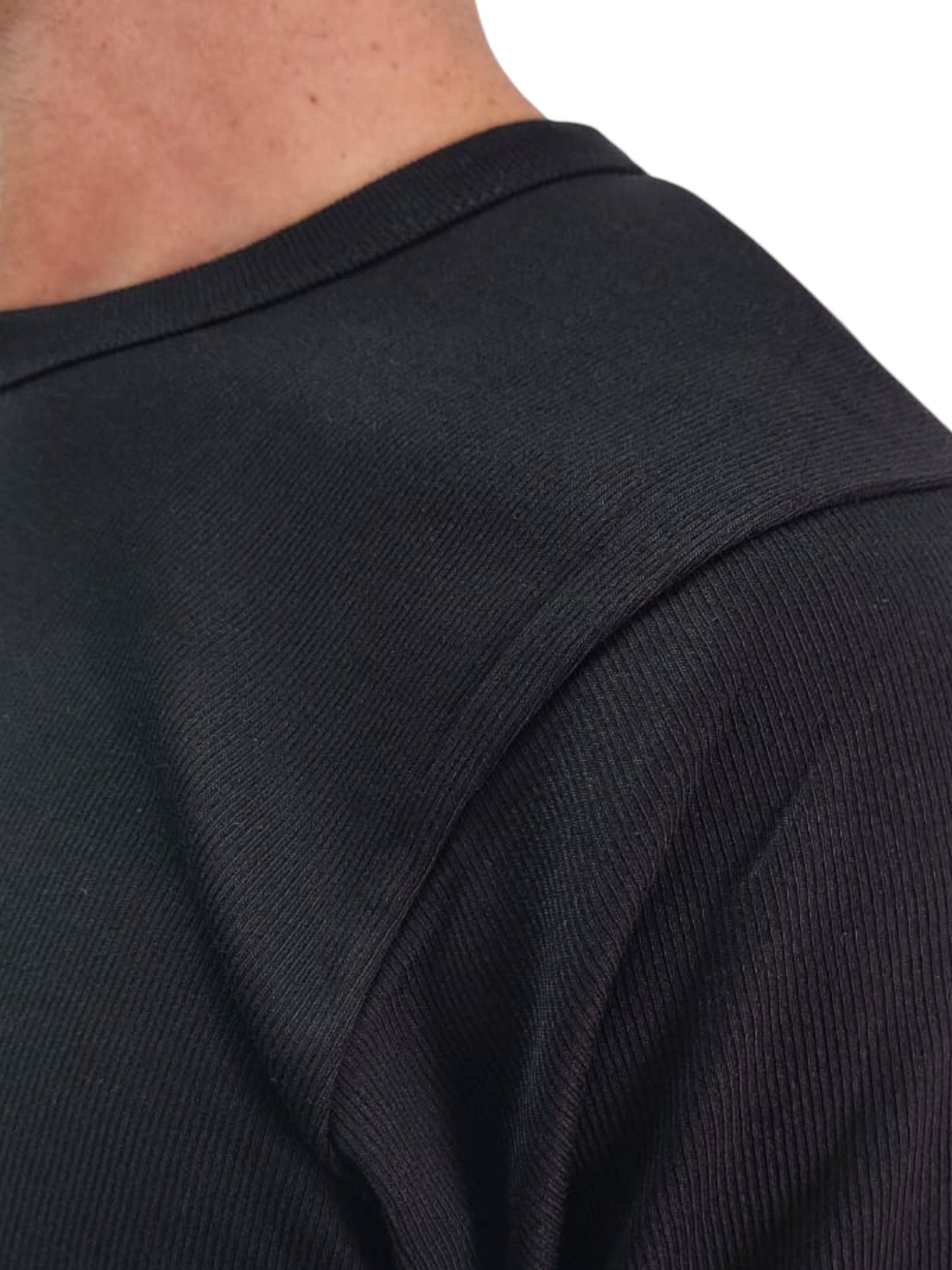 Camiseta negra Sailor Hombre Manga Larga – Algodón Premium