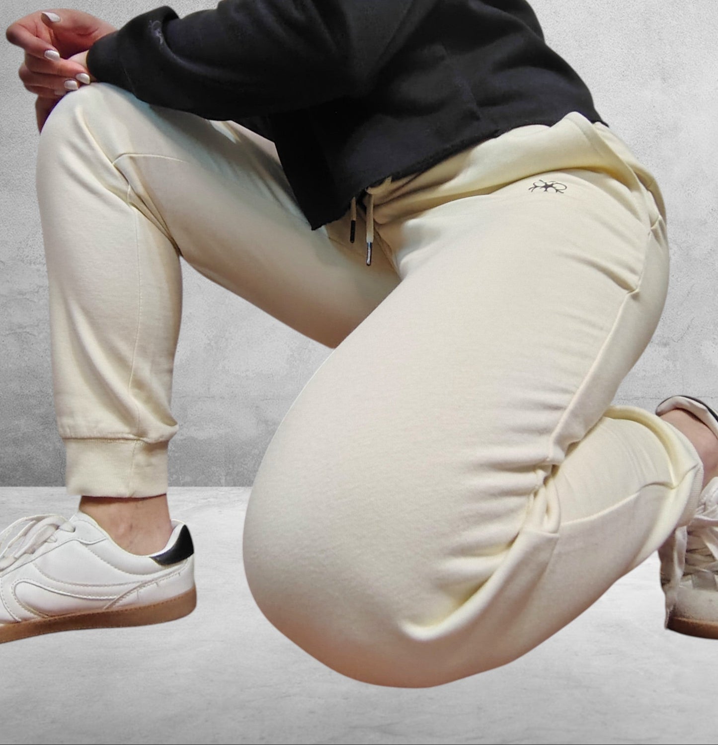 Pantalón Jogger 100% Algodón arena