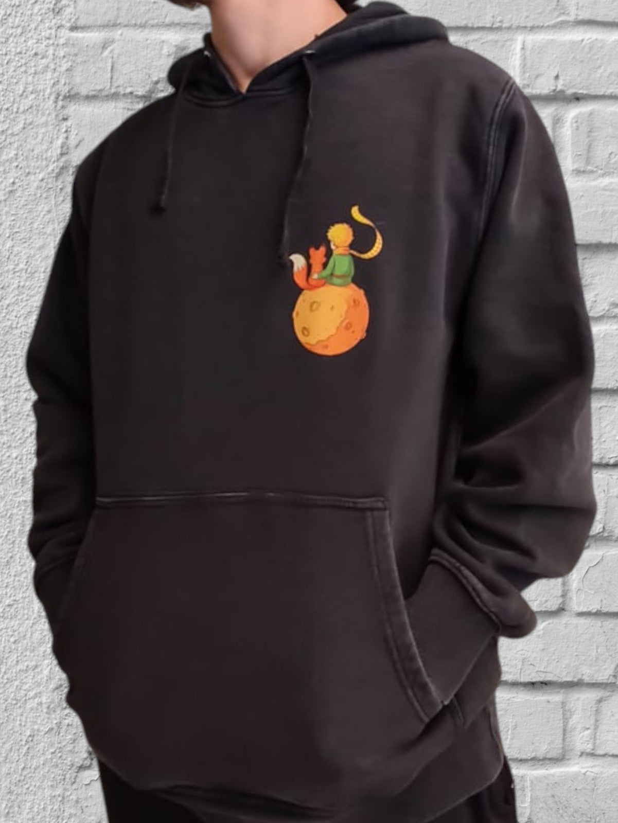 Polerón Diseño El Principito en su mundo (Frente y Espalda)-Algodón 340 gramos