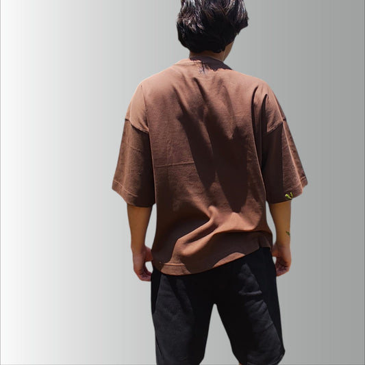 Polera Oversize Chocolate   de Alto Gramaje | Algodón Premium 280 g