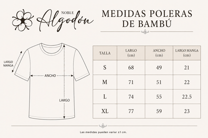 Polera de Bambú 100% – Suave, Cómoda y Atemporal | Noble Algodón