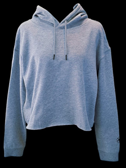 Polerón Crop Mujer gris