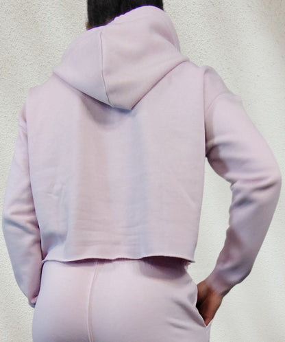 Polerón Crop Mujer palo de rosa