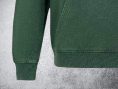 Polerón  canguro  verde 100 % Algodón