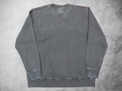 Polerón negro  Crew Acid Wash