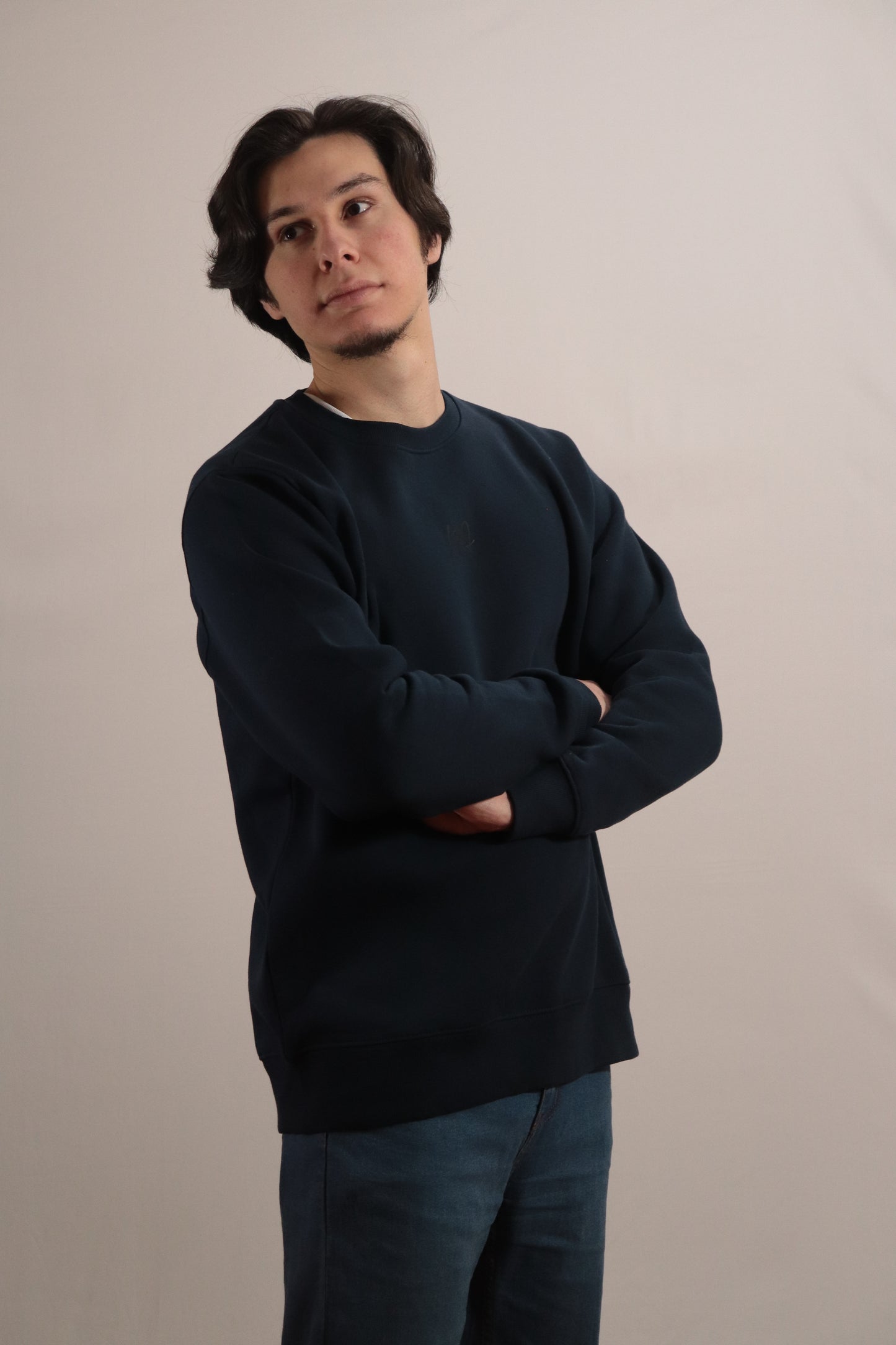 Polerón crew azul marino