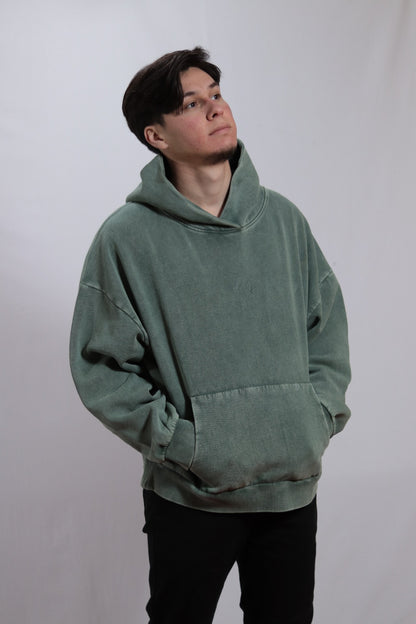 Polerón  oversize Boxy Fit  Acid Wash