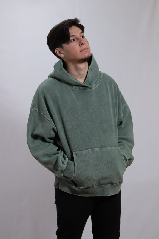 Polerón  oversize Boxy Fit  Acid Wash
