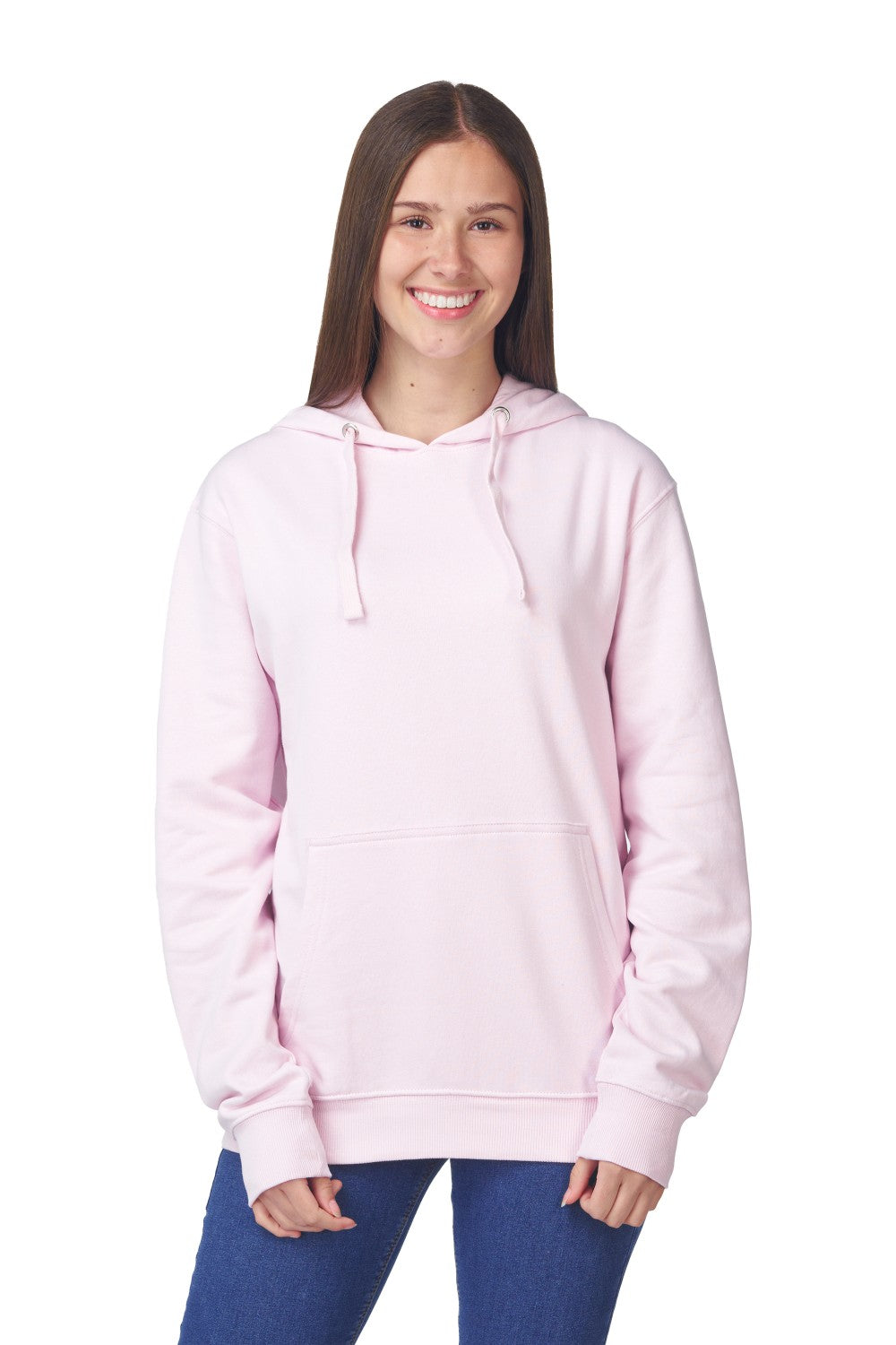 Polerón  canguro rosado    360 gramos de algodón