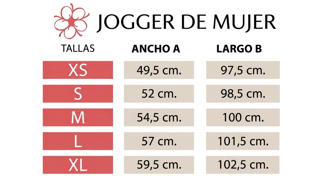 Pantalón Jogger  de algodón  color negro de mujer