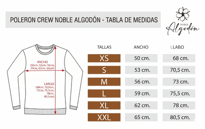 Polerón crew  / sin gorro
