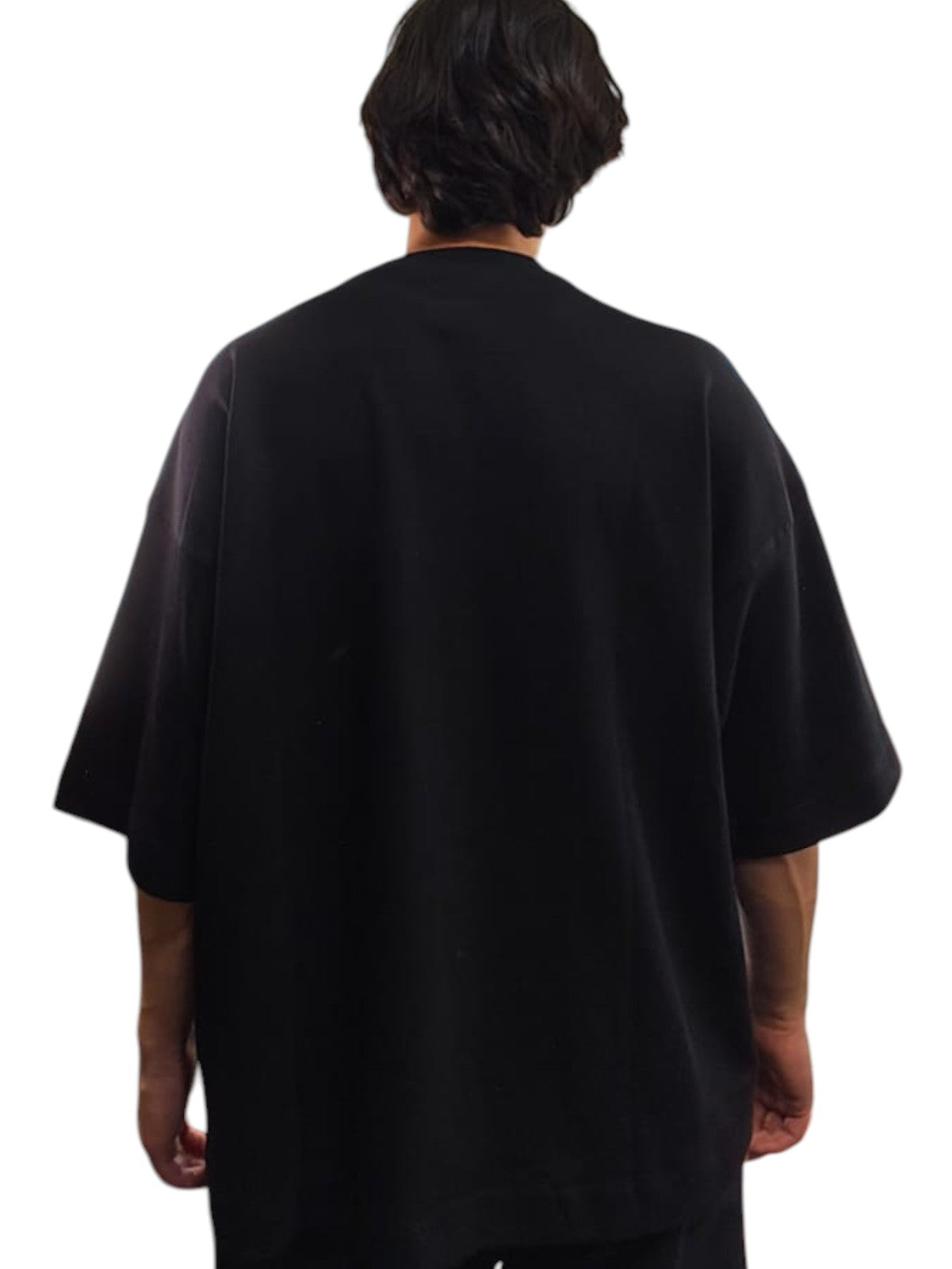 Polera Oversize Negra de Alto Gramaje | Algodón Premium 280 g
