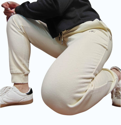 Pantalón Jogger  Algodón arena de mujer