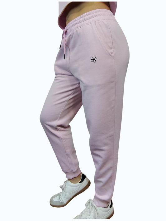 Pantalón Jogger  Algodón rosado de mujer