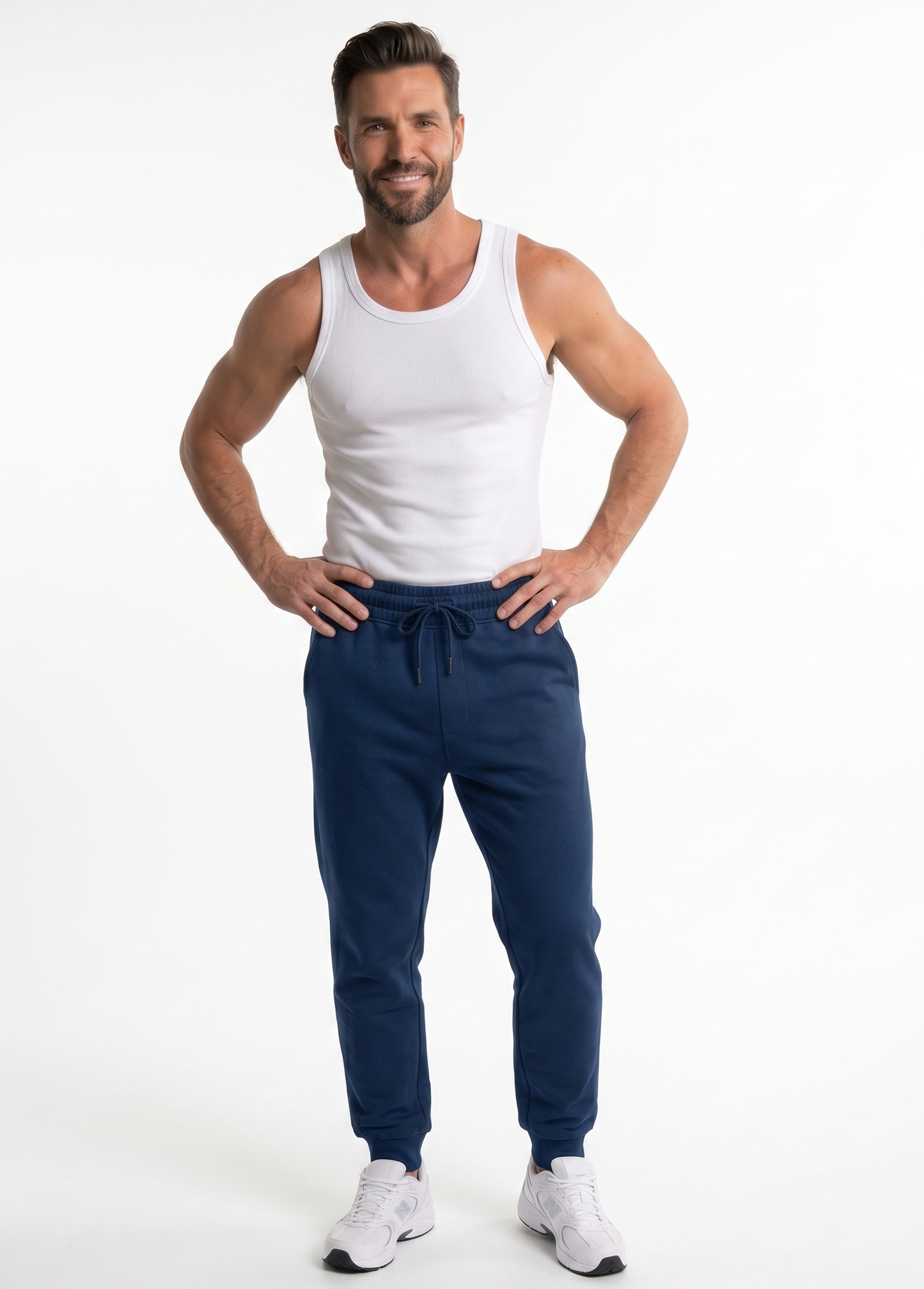 Pantalón Jogger  Algodón azul marino de  hombre