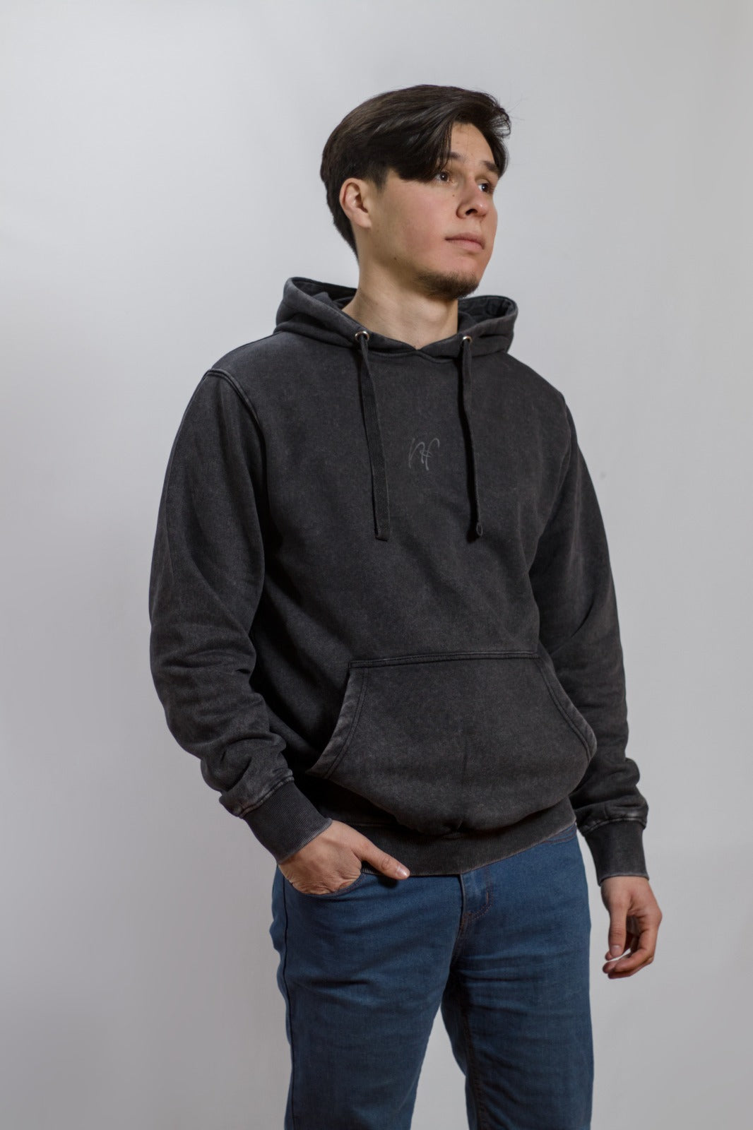 Polerón Acid Wash Canguro Unisex