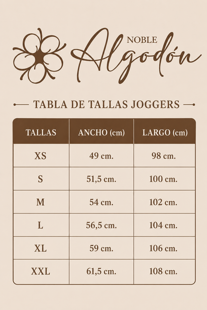 Pantalón Jogger  Algodón negro hombre